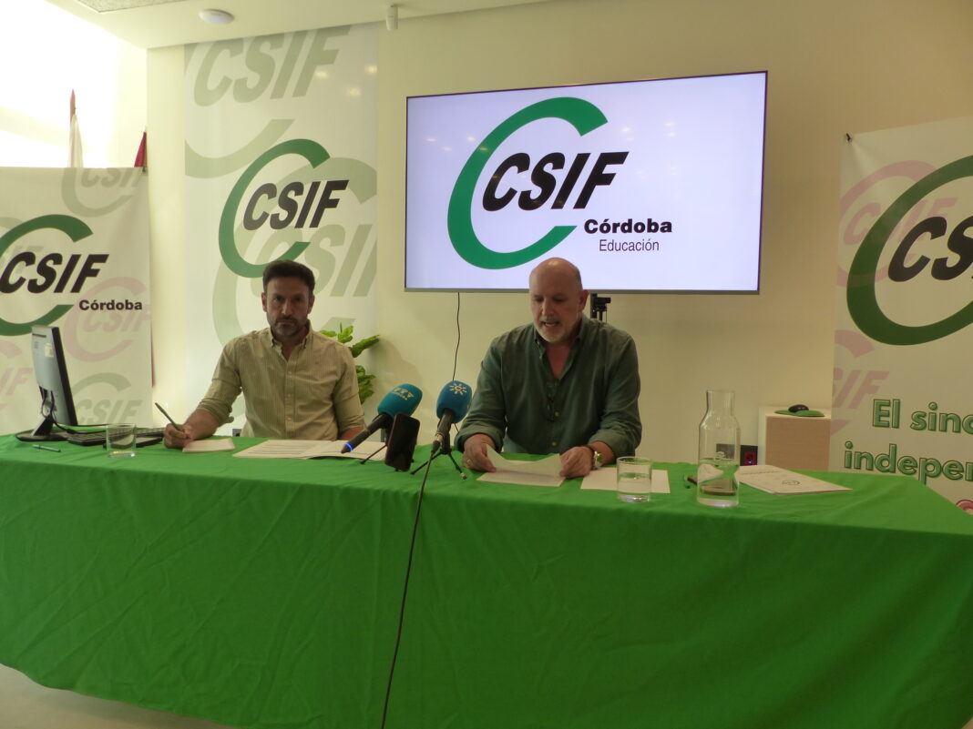 CSIF alerta en Córdoba de la caída de la escuela pública al 69% del alumnado al inicio de curso